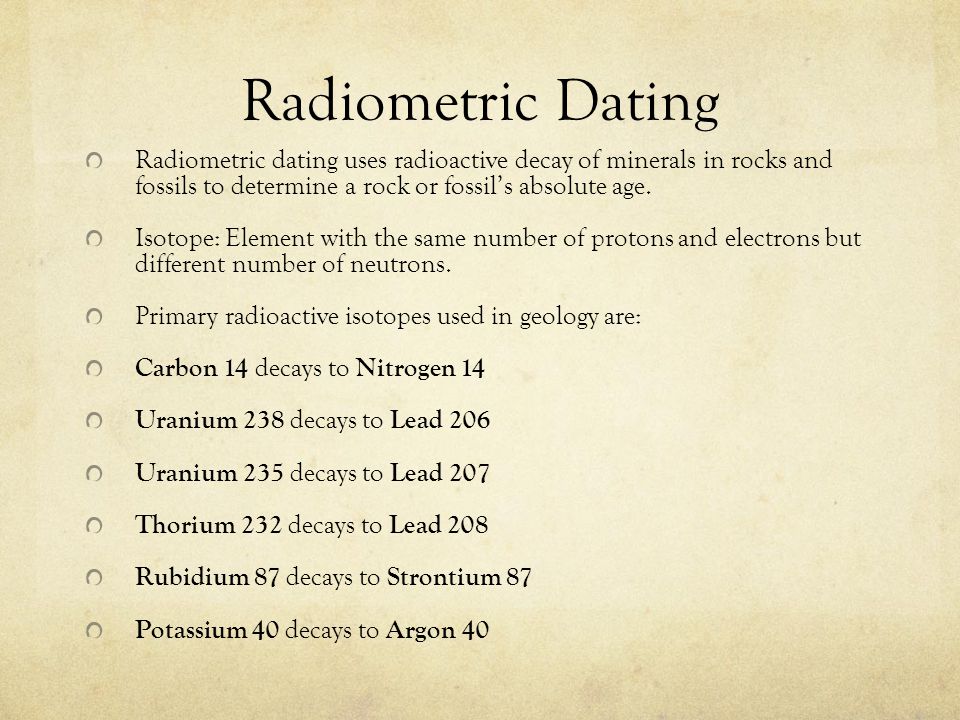 how do we use radioactive dating to determine the ages of rocks