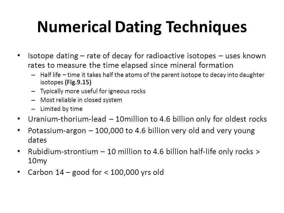 why does radioactive dating only work with igneous rocks