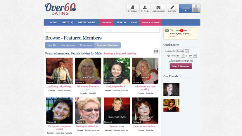 best dating sites over 60s