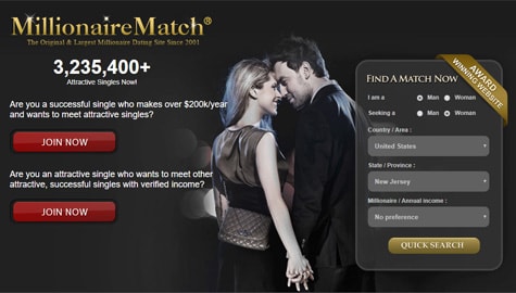 celebrities millionaires dating site