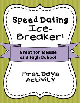 ice breakers for speed dating